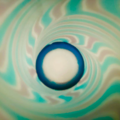 石井 康治 作 手吹きサテン硝子 流彩マーブル文 和のロックグラス 酒器 #413