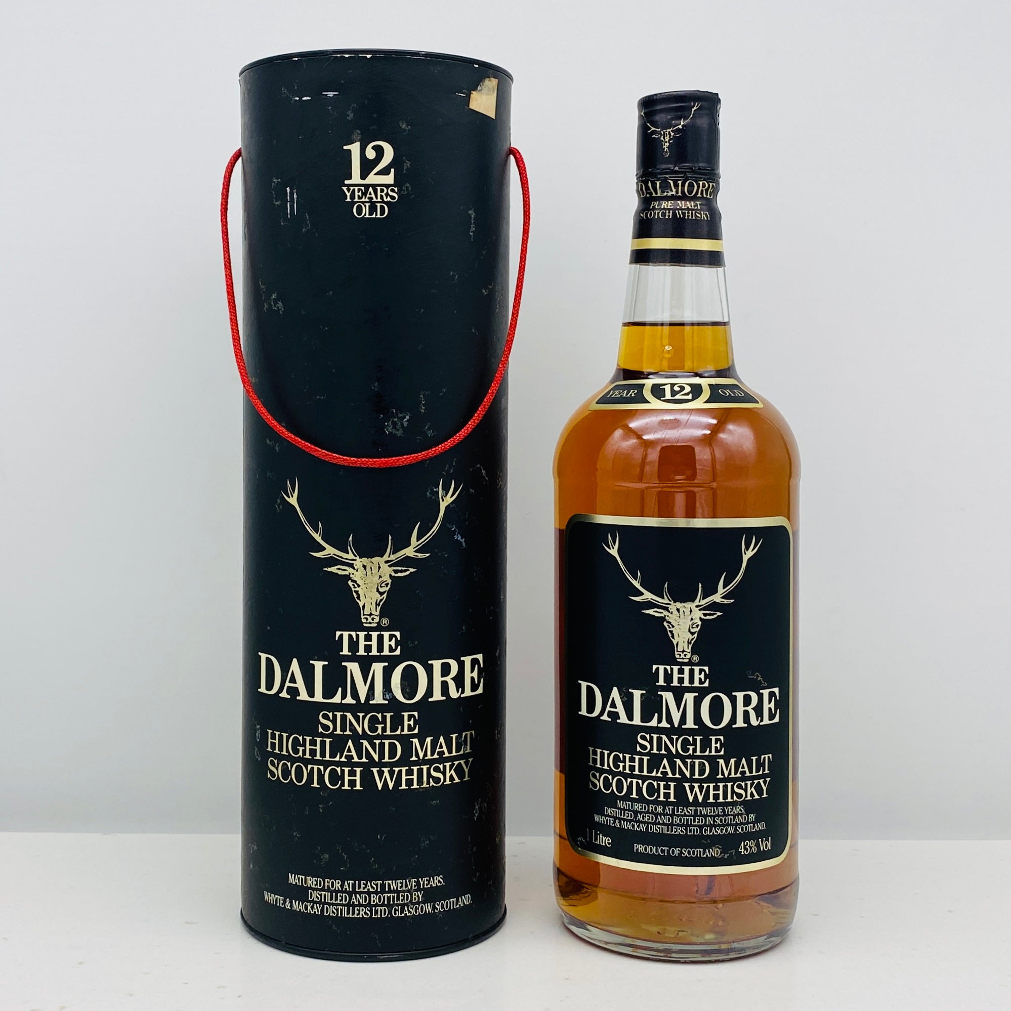 1980年代流通、ダルモア（DALMORE）12年、1,000ml, 43% – Antique Liquor