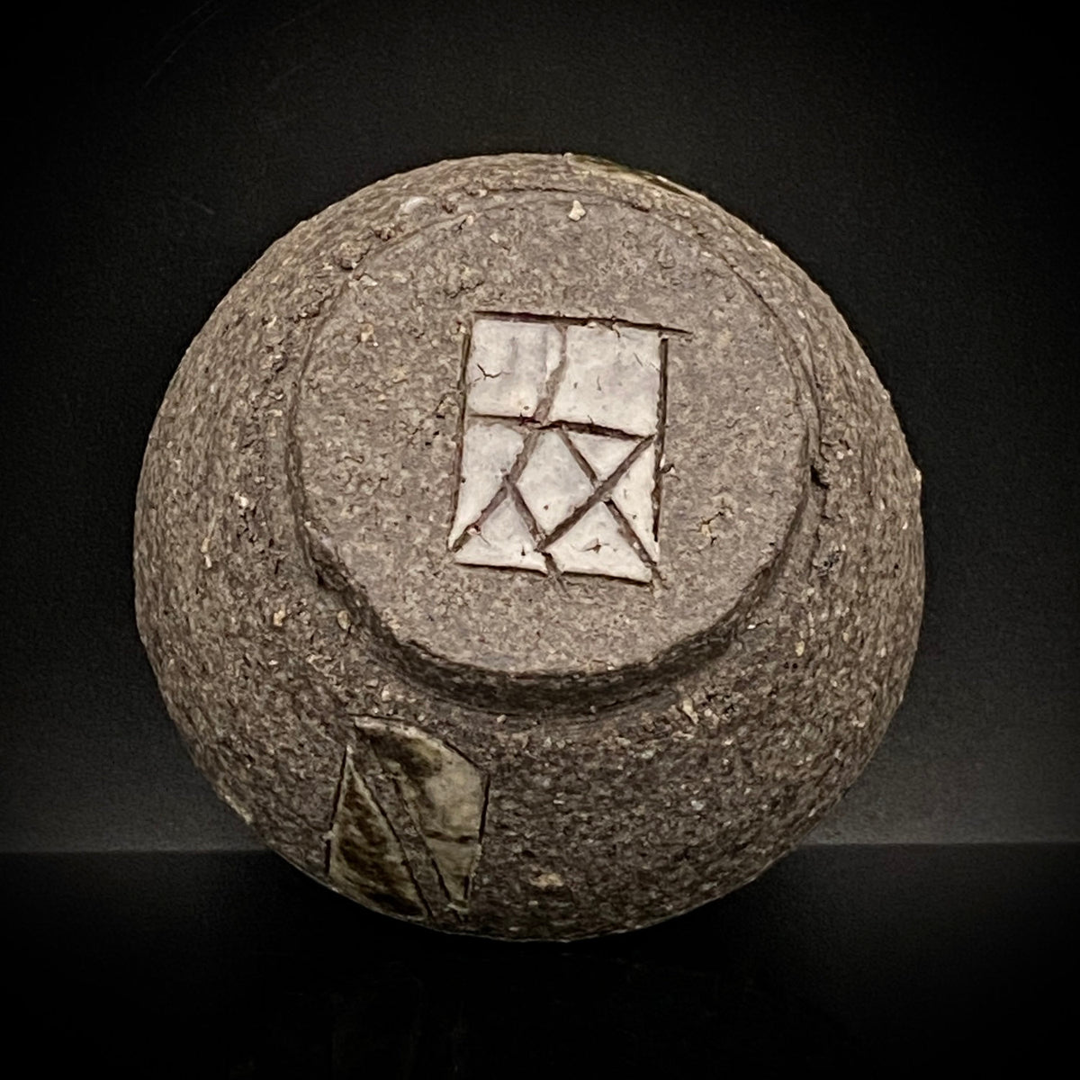 继承昭和现代陶艺巨匠加守田章二遗志 加守田窑 加守田太郎 作 象嵌泥彩酒杯 咕噜杯 酒器 和风烈酒杯 #428