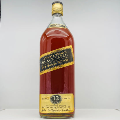 1980年代前半流通、ジョニーウォーカー ブラックラベル 12年、4.5L、4,500ml、43%、特大 ガロンボトル #85