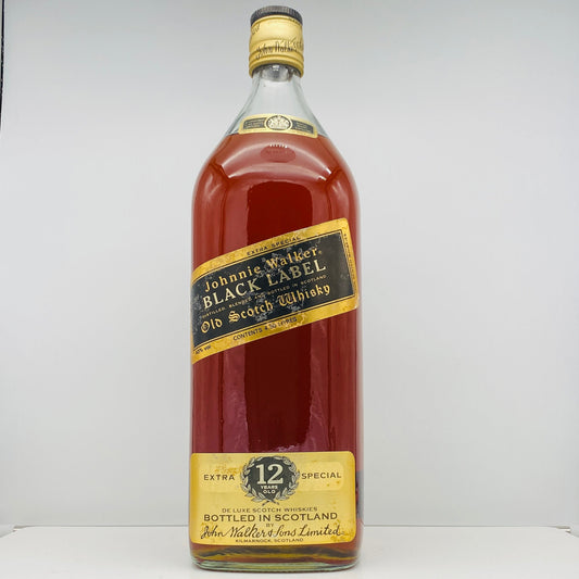 1980年代前半流通、ジョニーウォーカー ブラックラベル 12年、4.5L、4,500ml、43%、特大 ガロンボトル #85