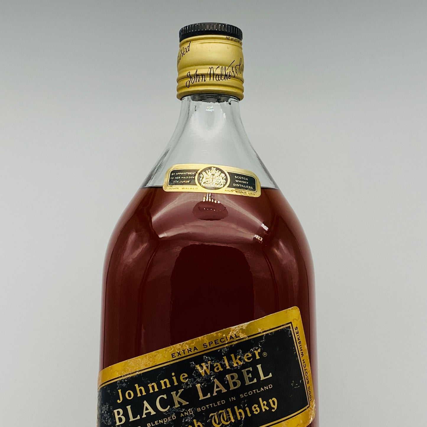 1980年代前半流通、ジョニーウォーカー ブラックラベル 12年、4.5L、4,500ml、43%、特大 ガロンボトル #85