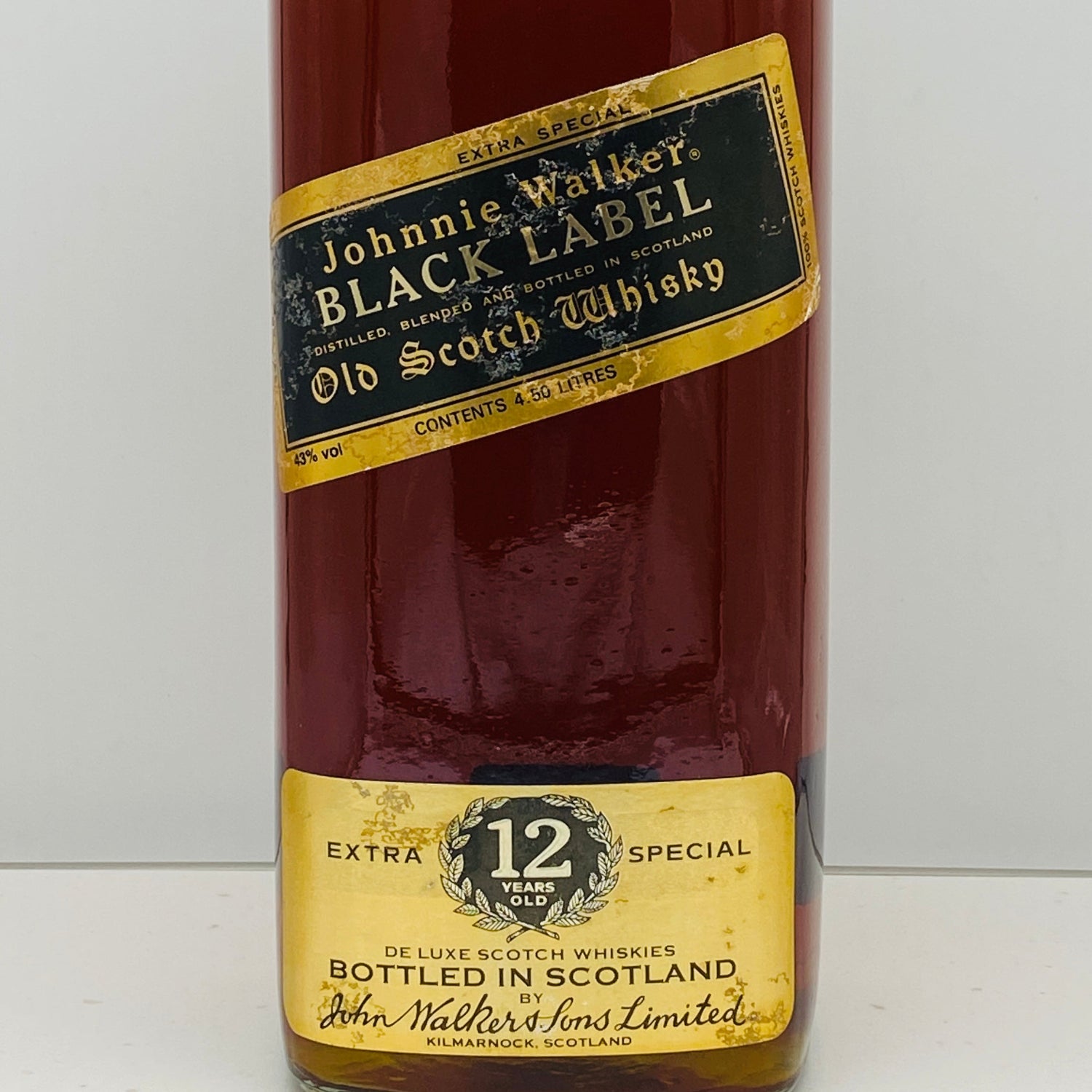 1980年代前半流通、ジョニーウォーカー ブラックラベル 12年、4.5L