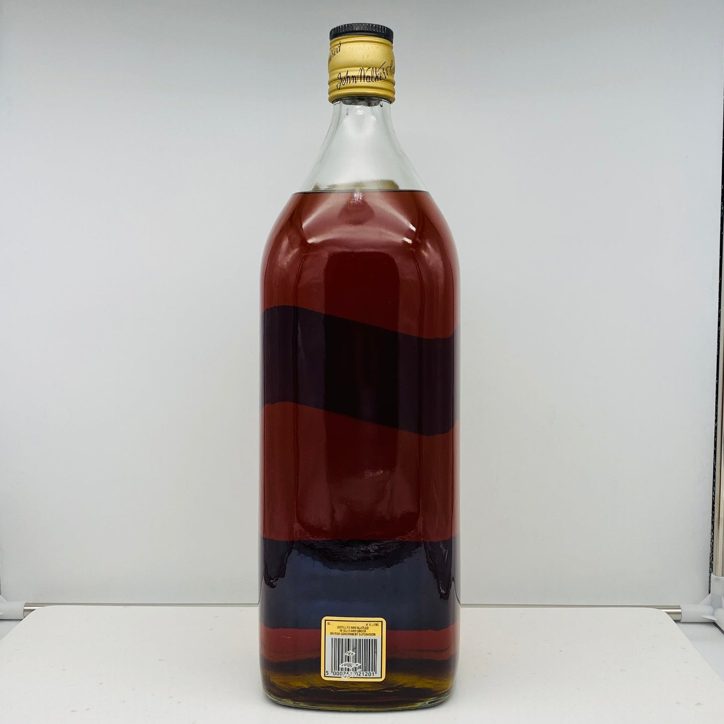 1980年代前半流通、ジョニーウォーカー ブラックラベル 12年、4.5L、4,500ml、43%、特大 ガロンボトル #85