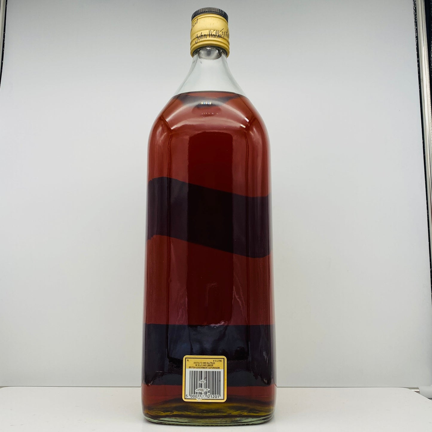 1980年代前半流通、ジョニーウォーカー ブラックラベル 12年、4.5L、4,500ml、43%、特大 ガロンボトル #85