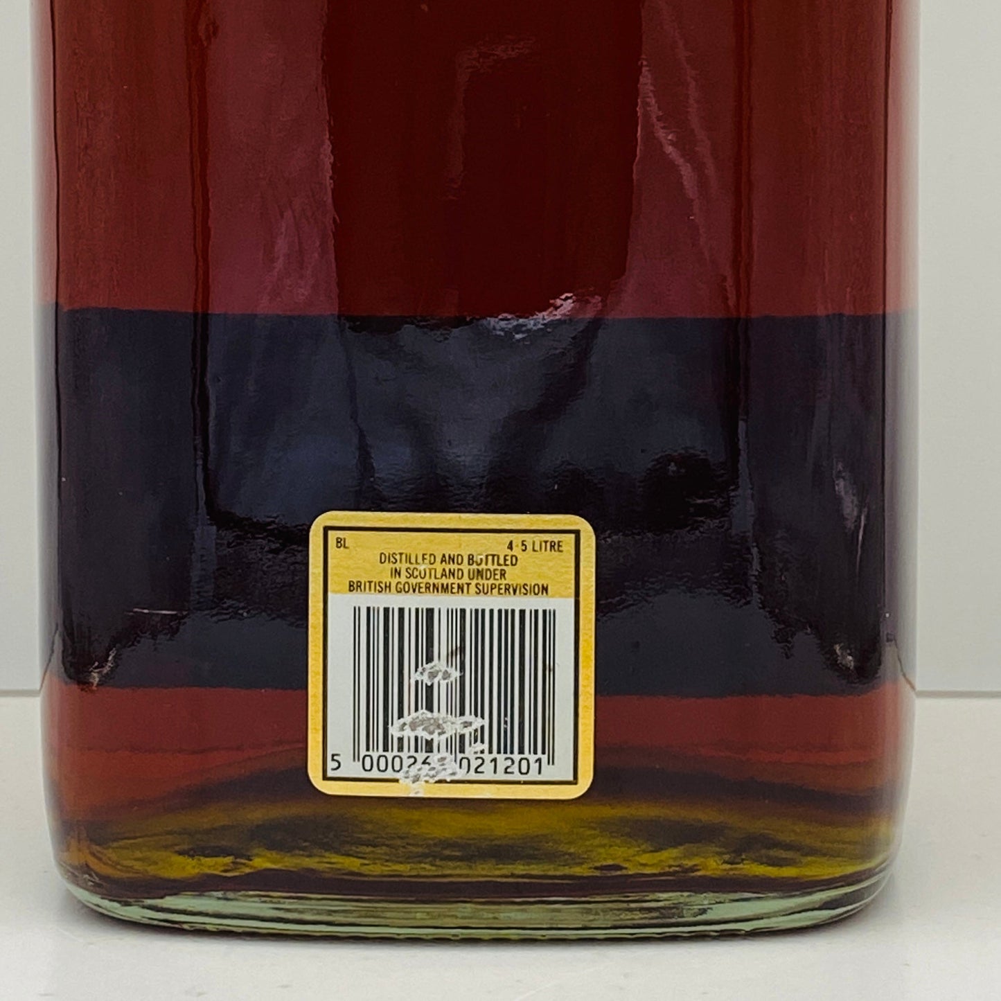 1980年代前半流通、ジョニーウォーカー ブラックラベル 12年、4.5L、4,500ml、43%、特大 ガロンボトル #85