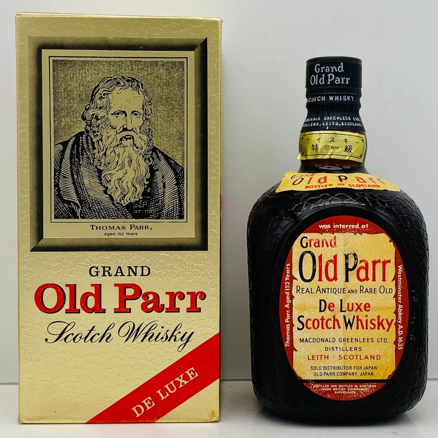 1970年代前半流通、GRAND OLD PARR（グランドオールドパー）760ml, 43%、スプリングキャップ、スクリューキャップ #84