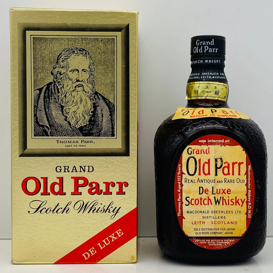 1970年代前半流通、GRAND OLD PARR（グランドオールドパー）760ml, 43%、スプリングキャップ、スクリューキャップ #84