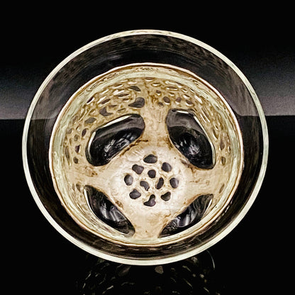 人間国宝 北村 眞一 最高傑作 蝋型鋳銀 吹込硝子 盃１点 #87