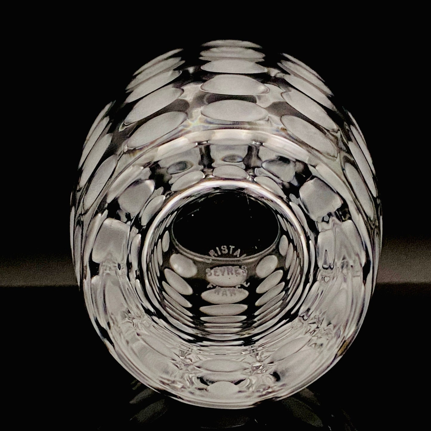 SÈVRES （セーブル）フランス国立陶磁器製作所 クリスタル タンブラーグラス 1960年代制作 1点 #86