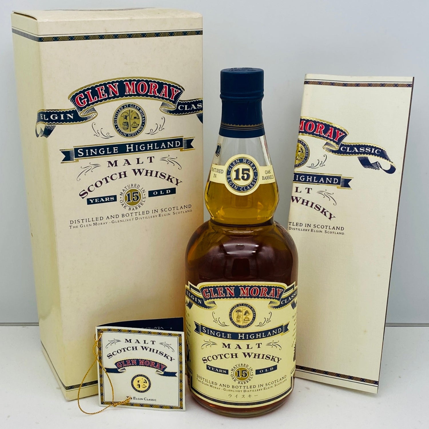 1990年代前半流通、グレンマレイ（GLEN MORAY）15年、700ml, 17gf34 