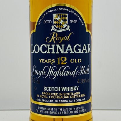 1980年代流通、ロイヤルロッホナガー（ROYAL LOCHNAGAR）12年、750ml, 43% #92