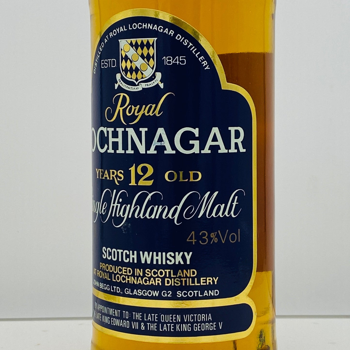 1980年代流通、ロイヤルロッホナガー（ROYAL LOCHNAGAR）12年、750ml, 43% #92