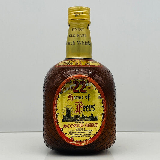 1980年代流通、ハウスオブピアーズ（House of Peers）22年、スコッチモルトウィスキー、750ml, 43% #91