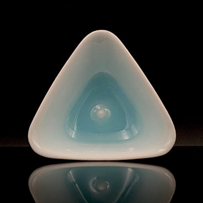 Metropolitan Museum of Art Collection Artist, Japan Ceramic Art Exhibition Grand Prix Winner: Shigekazu Nagae - "Form of Tsuchinoto-Ushi" Celadon Glazed Porcelain Covered Sake Vessel, Japanese Shot Glass, Made in 2008 #388