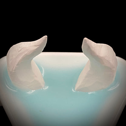 Metropolitan Museum of Art Collection Artist, Japan Ceramic Art Exhibition Grand Prix Winner: Shigekazu Nagae - "Form of Tsuchinoto-Ushi" Celadon Glazed Porcelain Covered Sake Vessel, Japanese Shot Glass, Made in 2008 #388