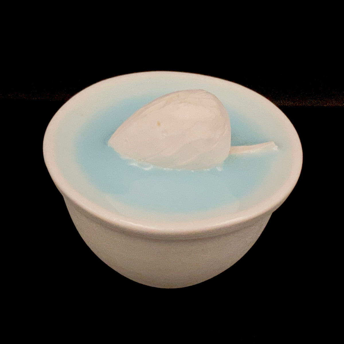 Metropolitan Museum of Art Collection Artist, Japan Ceramic Art Exhibition Grand Prix Winner: Shigekazu Nagae - "Form of Tsuchinoto-Ne" Celadon Glazed Porcelain Covered Sake Vessel, Japanese Shot Glass, Made in 2007 #387