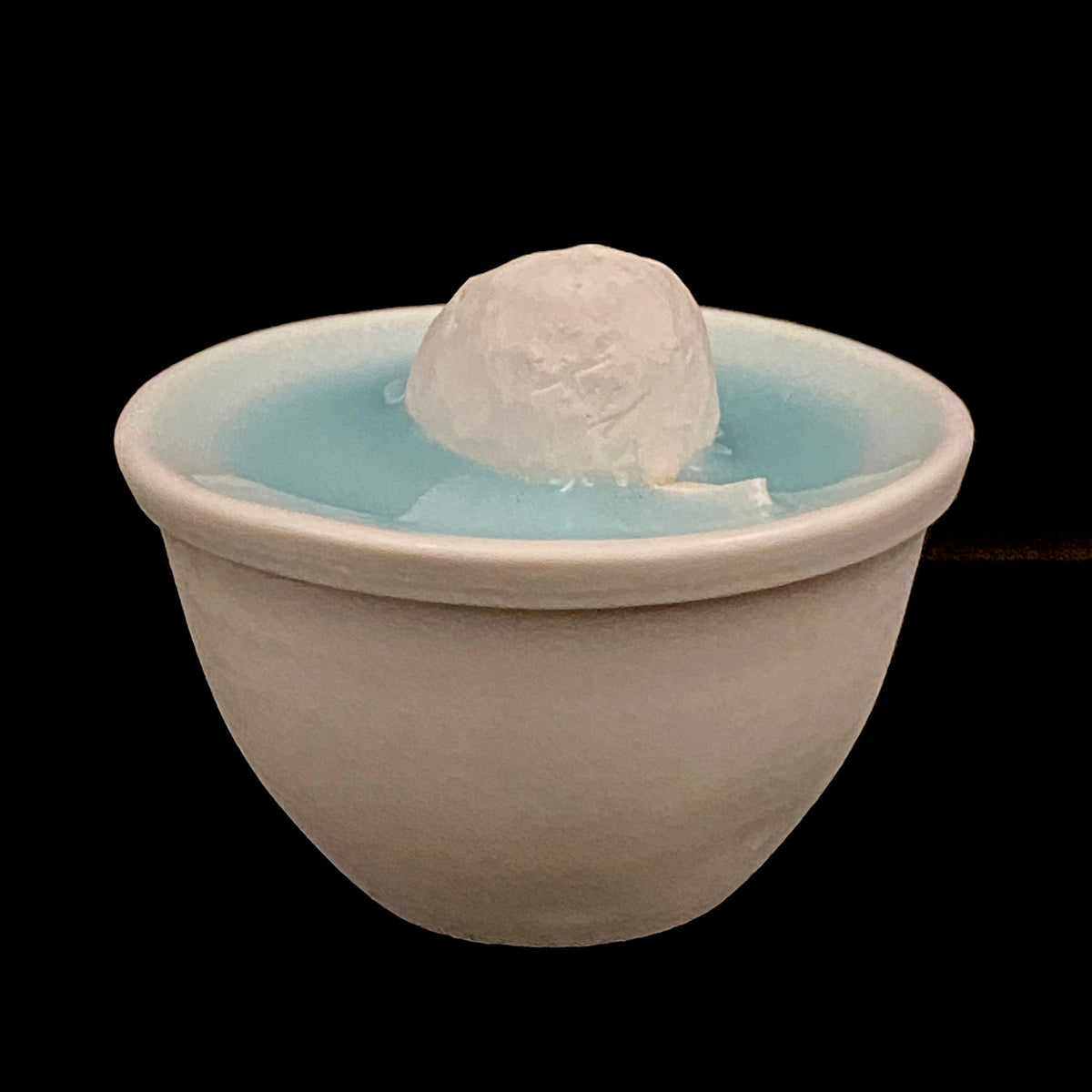 Metropolitan Museum of Art Collection Artist, Japan Ceramic Art Exhibition Grand Prix Winner: Shigekazu Nagae - "Form of Tsuchinoto-Ne" Celadon Glazed Porcelain Covered Sake Vessel, Japanese Shot Glass, Made in 2007 #387