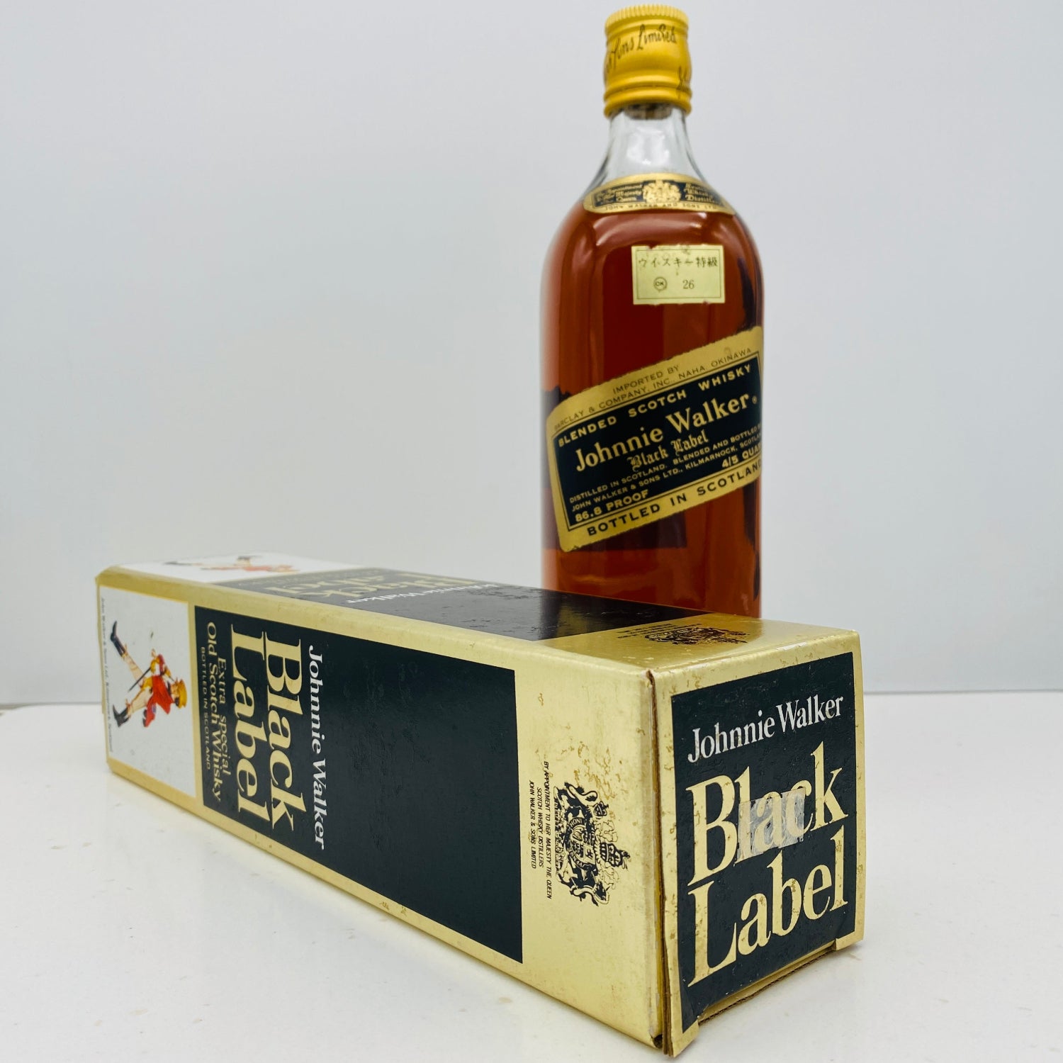 1970年代前半流通、ジョニーウォーカー ブラックラベル 86.8PROOF 4