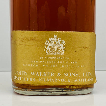 1970年代前半流通、ジョニーウォーカー ブラックラベル 86.8PROOF 4/5QUART #95