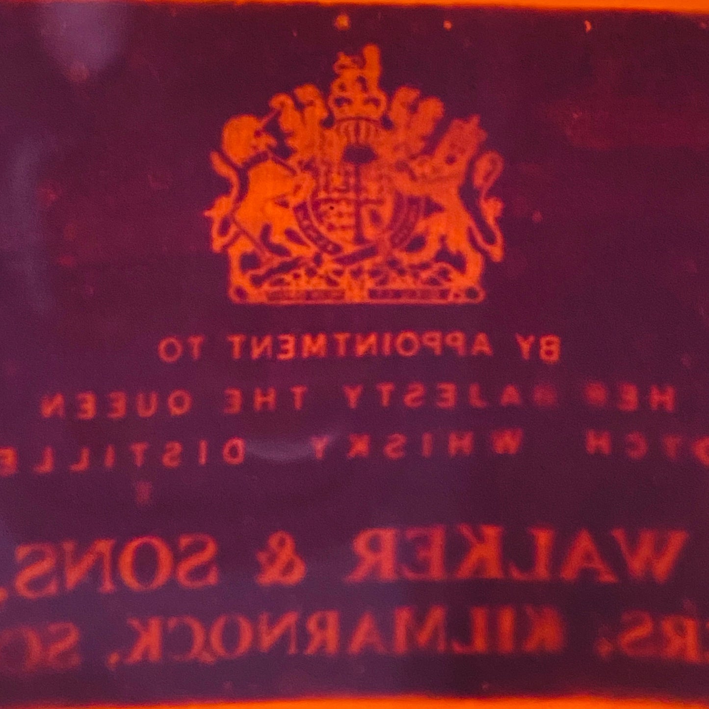 1970年代前半流通、ジョニーウォーカー ブラックラベル 86.8PROOF 4/5QUART #95