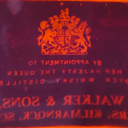 1970年代前半流通、ジョニーウォーカー ブラックラベル 86.8PROOF 4/5QUART #95