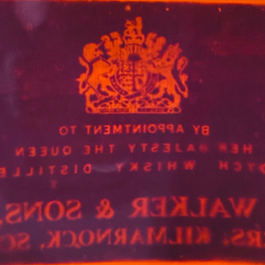 1970年代前半流通、ジョニーウォーカー ブラックラベル 86.8PROOF 4/5QUART #95