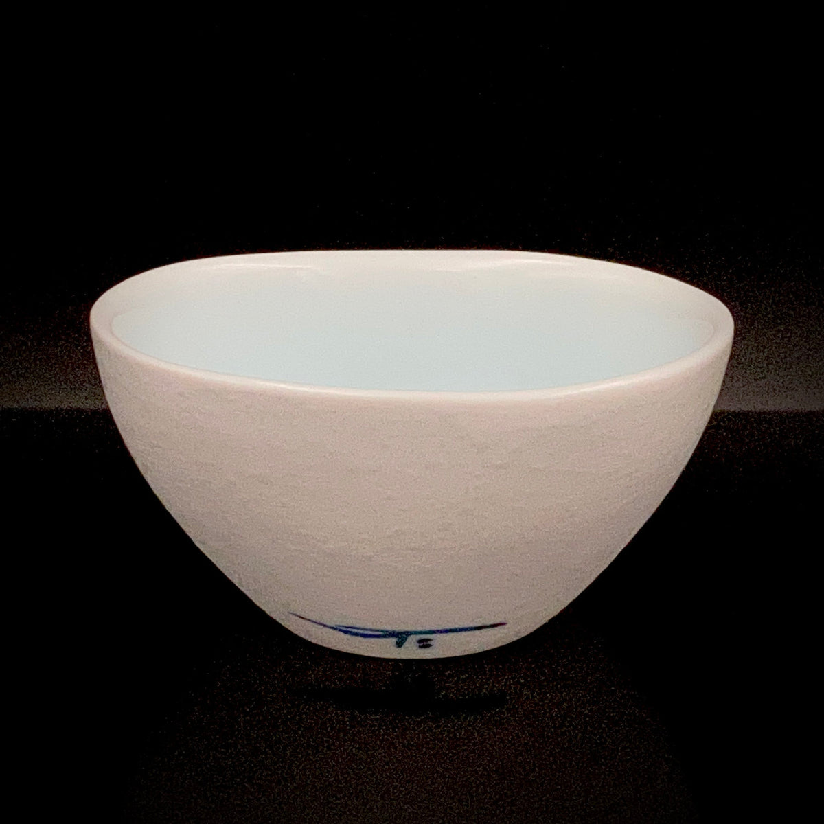 Metropolitan Museum of Art Collection Artist, Japan Ceramic Art Exhibition Grand Prix Winner: Shigekazu Nagae - "Form of Kanoe-Tora" Celadon Glazed Porcelain Covered Sake Vessel, Japanese Shot Glass, Made in 2009 #389