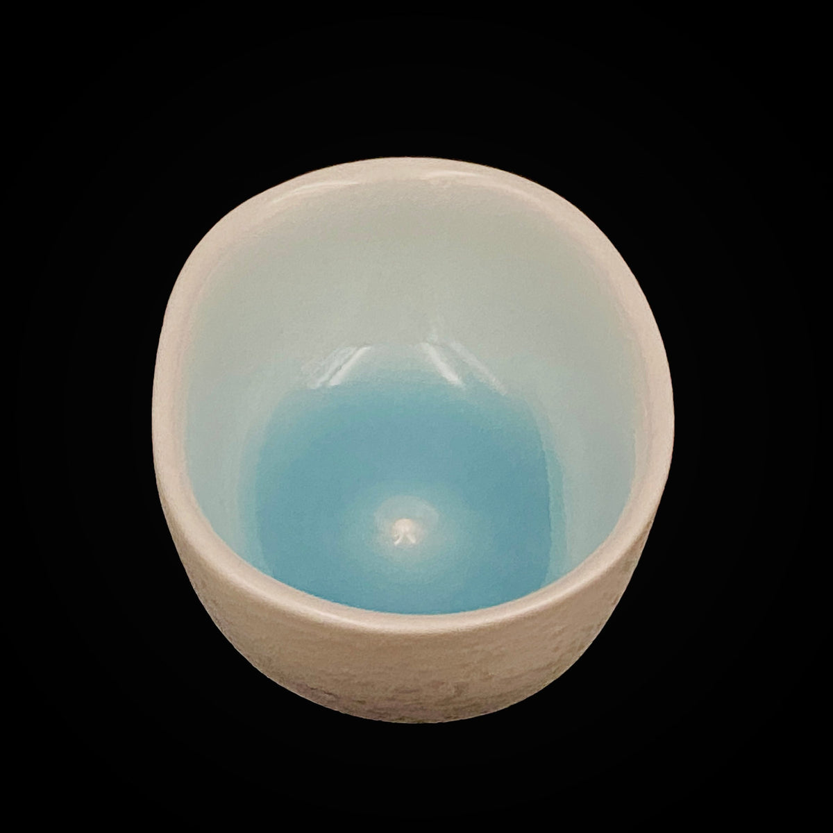 Metropolitan Museum of Art Collection Artist, Japan Ceramic Art Exhibition Grand Prix Winner: Shigekazu Nagae - "Form of Kanoe-Tora" Celadon Glazed Porcelain Covered Sake Vessel, Japanese Shot Glass, Made in 2009 #389