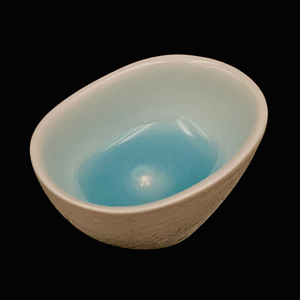 Metropolitan Museum of Art Collection Artist, Japan Ceramic Art Exhibition Grand Prix Winner: Shigekazu Nagae - "Form of Kanoe-Tora" Celadon Glazed Porcelain Covered Sake Vessel, Japanese Shot Glass, Made in 2009 #389