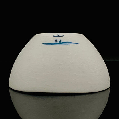 Metropolitan Museum of Art Collection Artist, Japan Ceramic Art Exhibition Grand Prix Winner: Shigekazu Nagae - "Form of Kanoe-Tora" Celadon Glazed Porcelain Covered Sake Vessel, Japanese Shot Glass, Made in 2009 #389