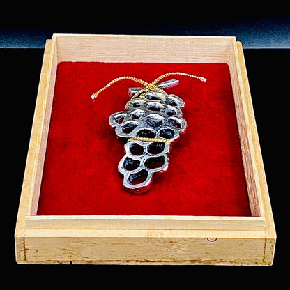 北村 一朗 作 金属工芸 栓抜き ぶどう #98