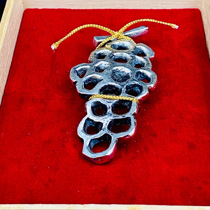 北村 一朗 作 金属工芸 栓抜き ぶどう #98