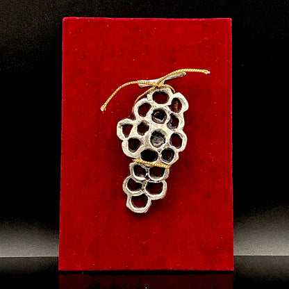 北村 一朗 作 金属工芸 栓抜き ぶどう #98