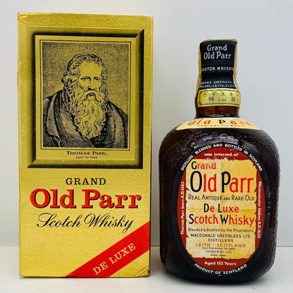 1970年代前半流通、GRAND OLD PARR（グランドオールドパー）760ml, 43%、スプリングキャップ、スクリューキャップ #96