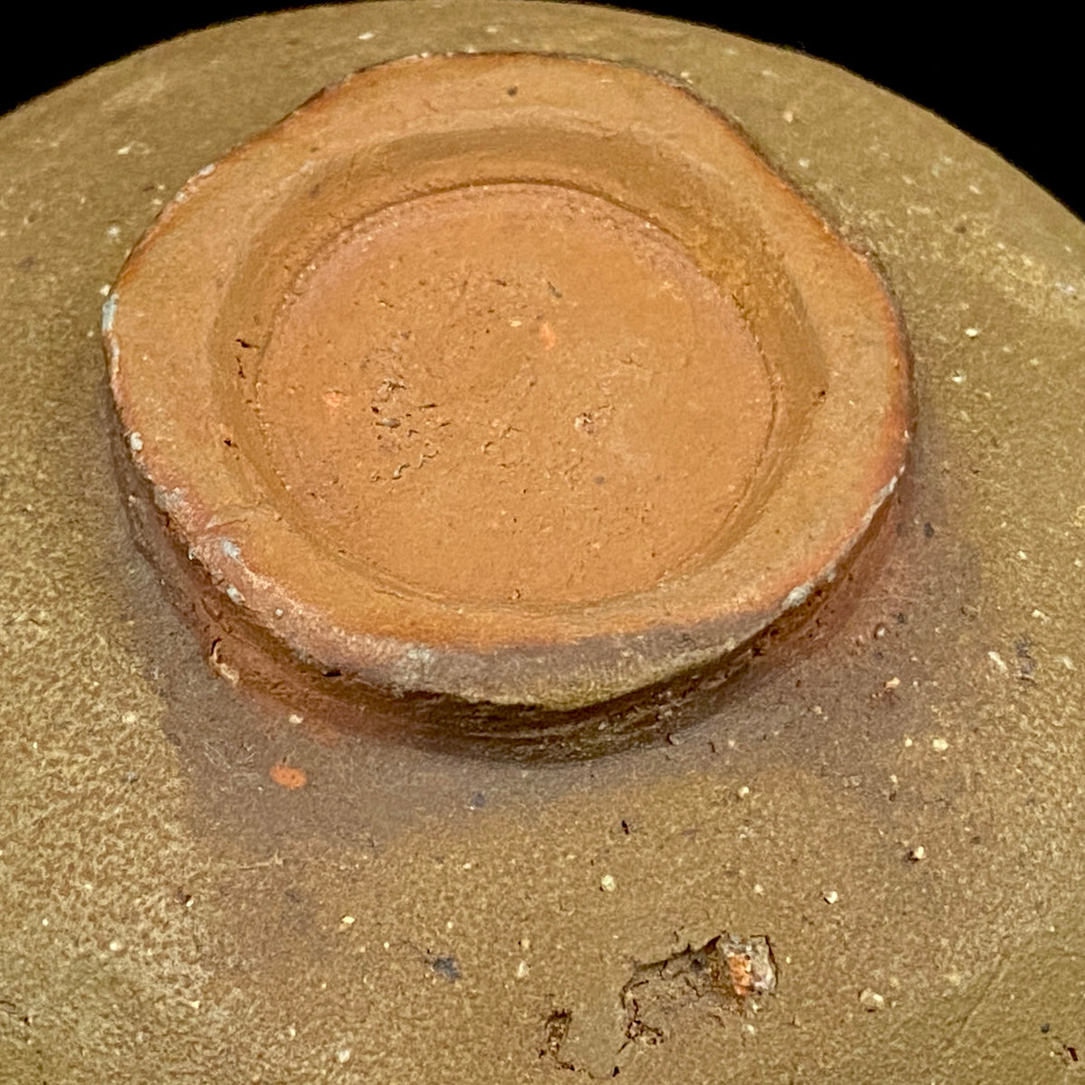 Member of Japan Kogei Association, Taizo Ishino, Anagama Fired Bizen Tea Bowl, Japanese-Style Rocks Glass, Accompanied by Brochure with Essay by Akutagawa Prize-Winning Author Tetsuro Miura #446