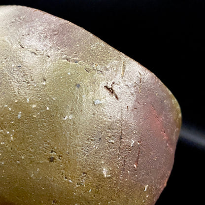 Member of Japan Kogei Association, Taizo Ishino, Anagama Fired Bizen Tea Bowl, Japanese-Style Rocks Glass, Accompanied by Brochure with Essay by Akutagawa Prize-Winning Author Tetsuro Miura #446