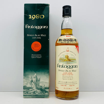 1980年蒸留樽入れ、1993年生産、フィンラガン（Finlaggan）シングルモルトウィスキー、強い男の強い酒、スーパーハード60度。#100