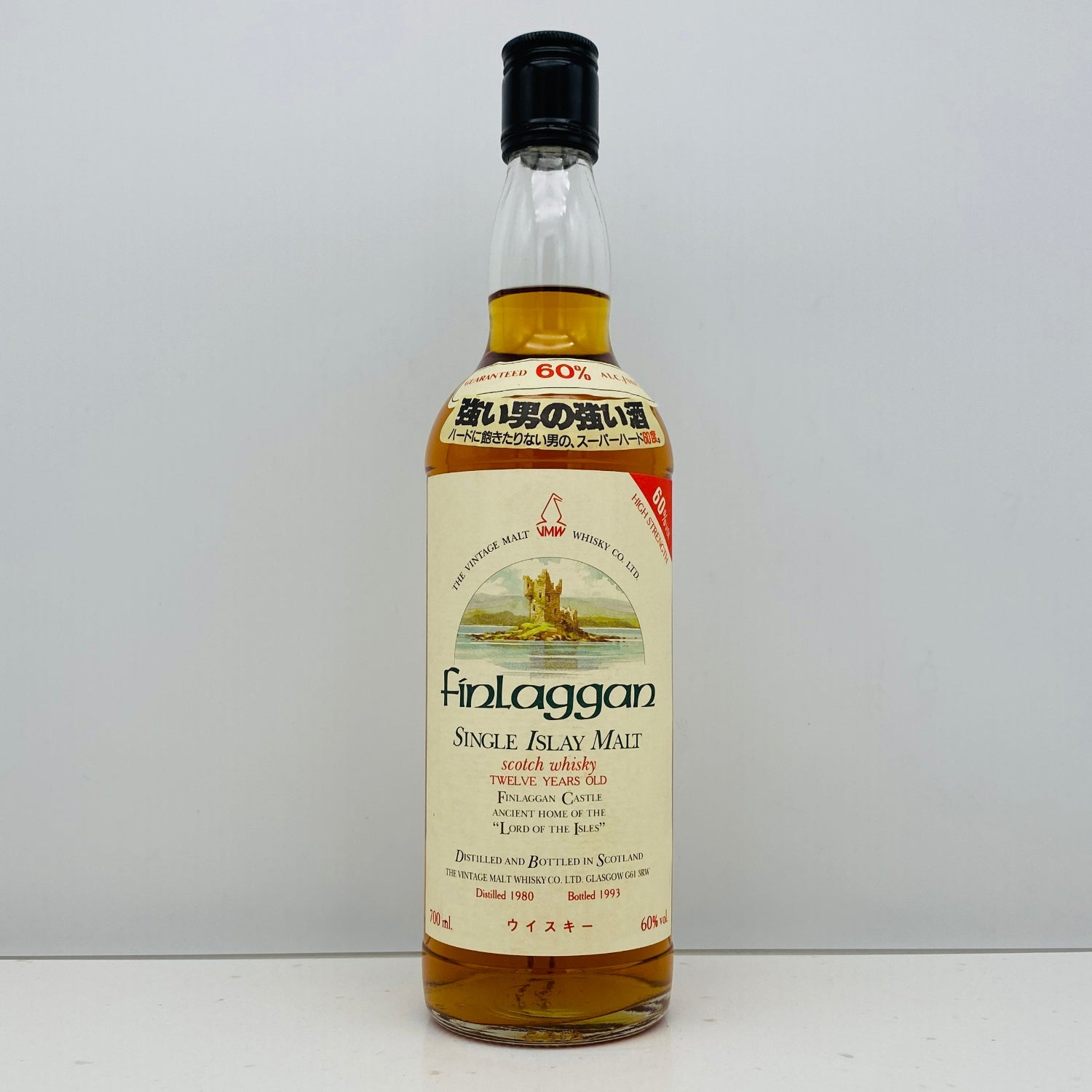 1980年蒸留樽入れ、1993年生産、フィンラガン（Finlaggan）シングル