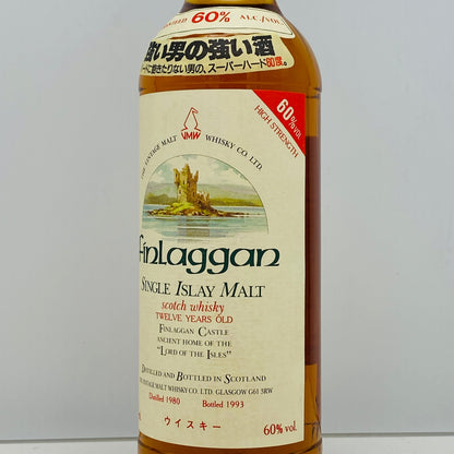 1980年蒸留樽入れ、1993年生産、フィンラガン（Finlaggan）シングルモルトウィスキー、強い男の強い酒、スーパーハード60度。#100