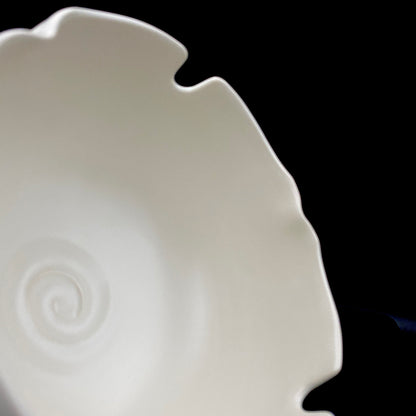 Kyoto Prefecture Cultural Merit Award Recipient, Sodeisha Founder Hikaru Yamada, White-Glazed Bowl, Ice Bowl #420