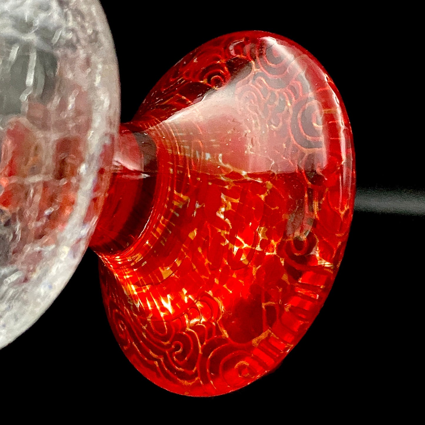 坂田 甚内（Jin）作 手吹き硝子 玻璃盃深甚紋グラス 2点セット #102