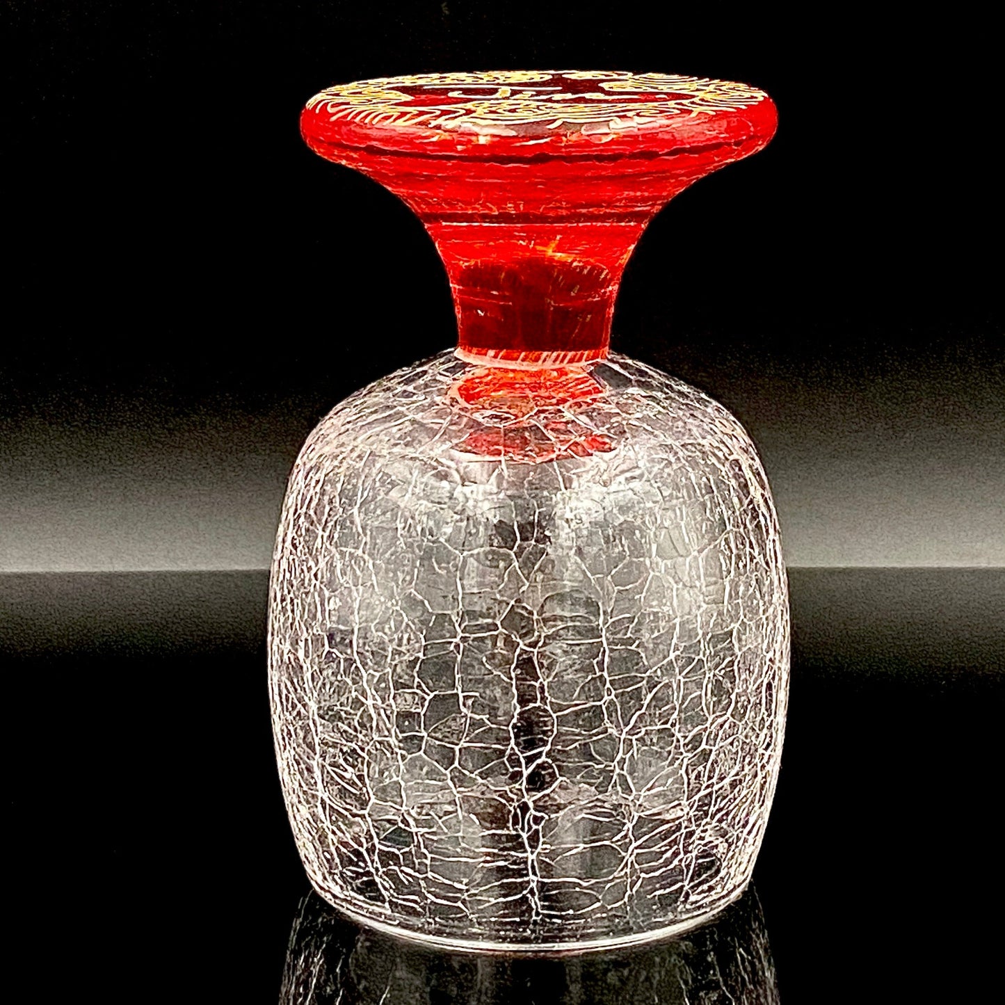 坂田 甚内（Jin）作 手吹き硝子 玻璃盃深甚紋グラス #103