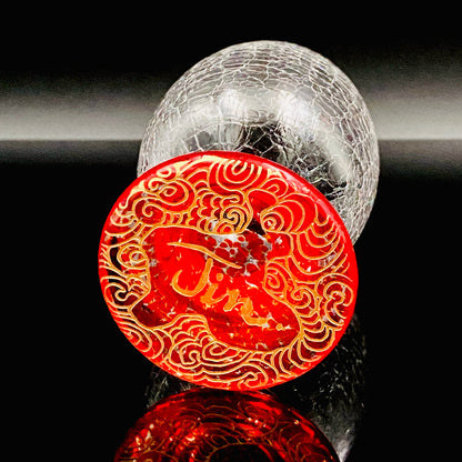 坂田 甚内（Jin）作 手吹き硝子 玻璃盃深甚紋グラス #103