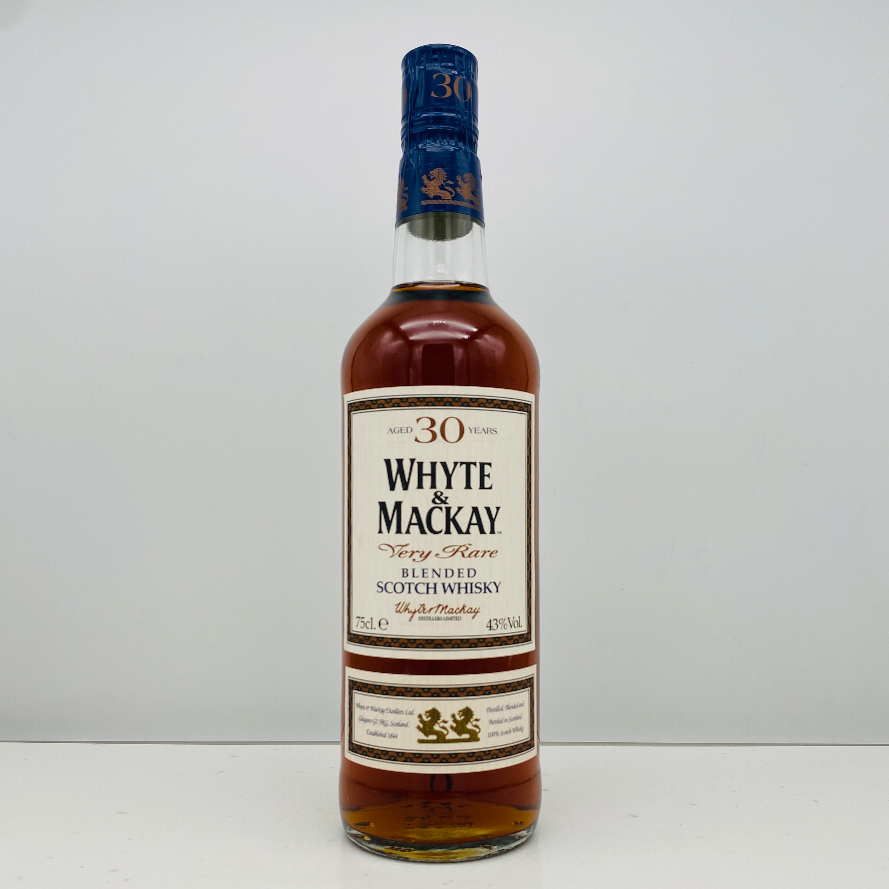 1990年代流通、ホワイトマッカイ（WHITE&MACKAY）30年、750ml, 43