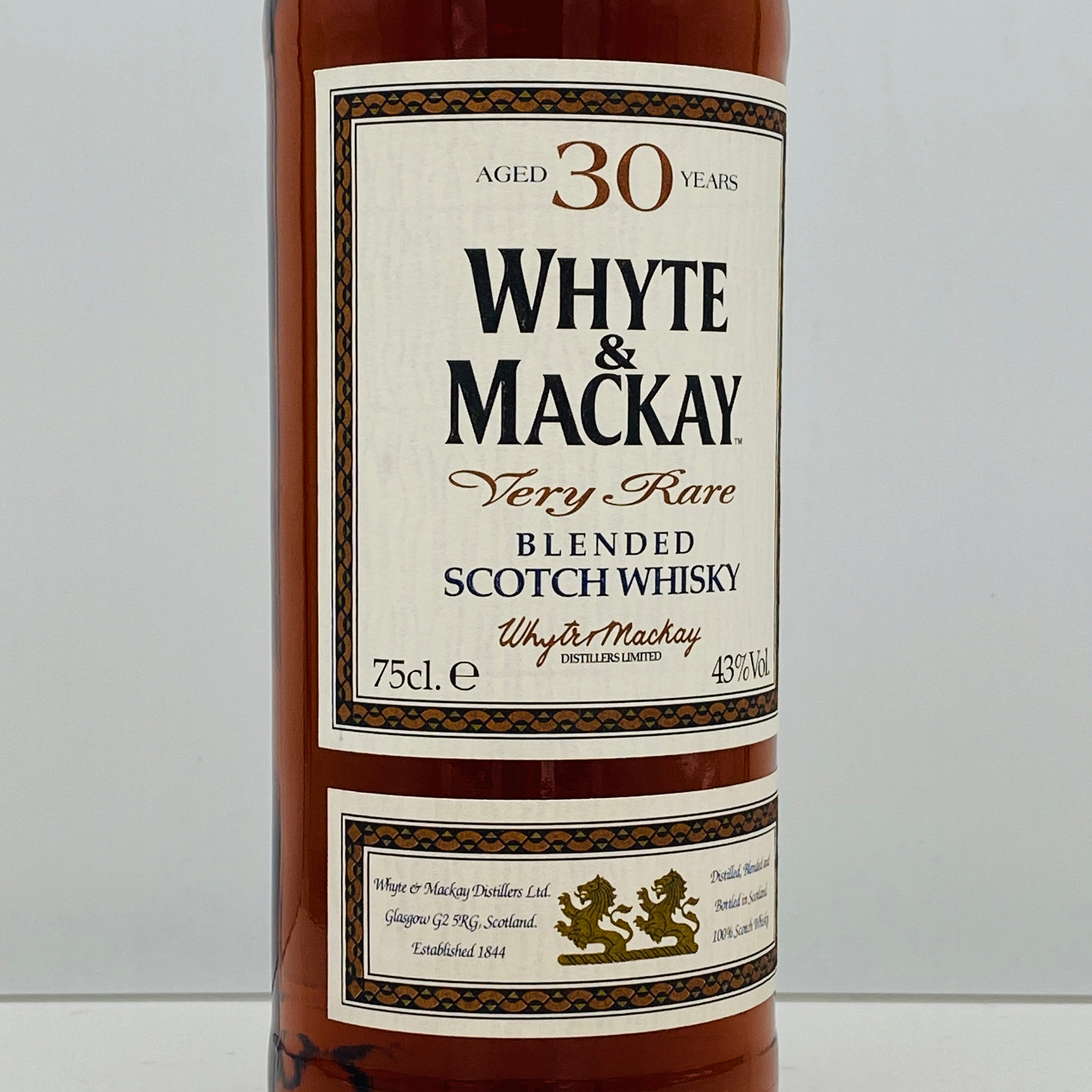 1990年代流通、ホワイトマッカイ（WHITE&MACKAY）30年、750ml, 43