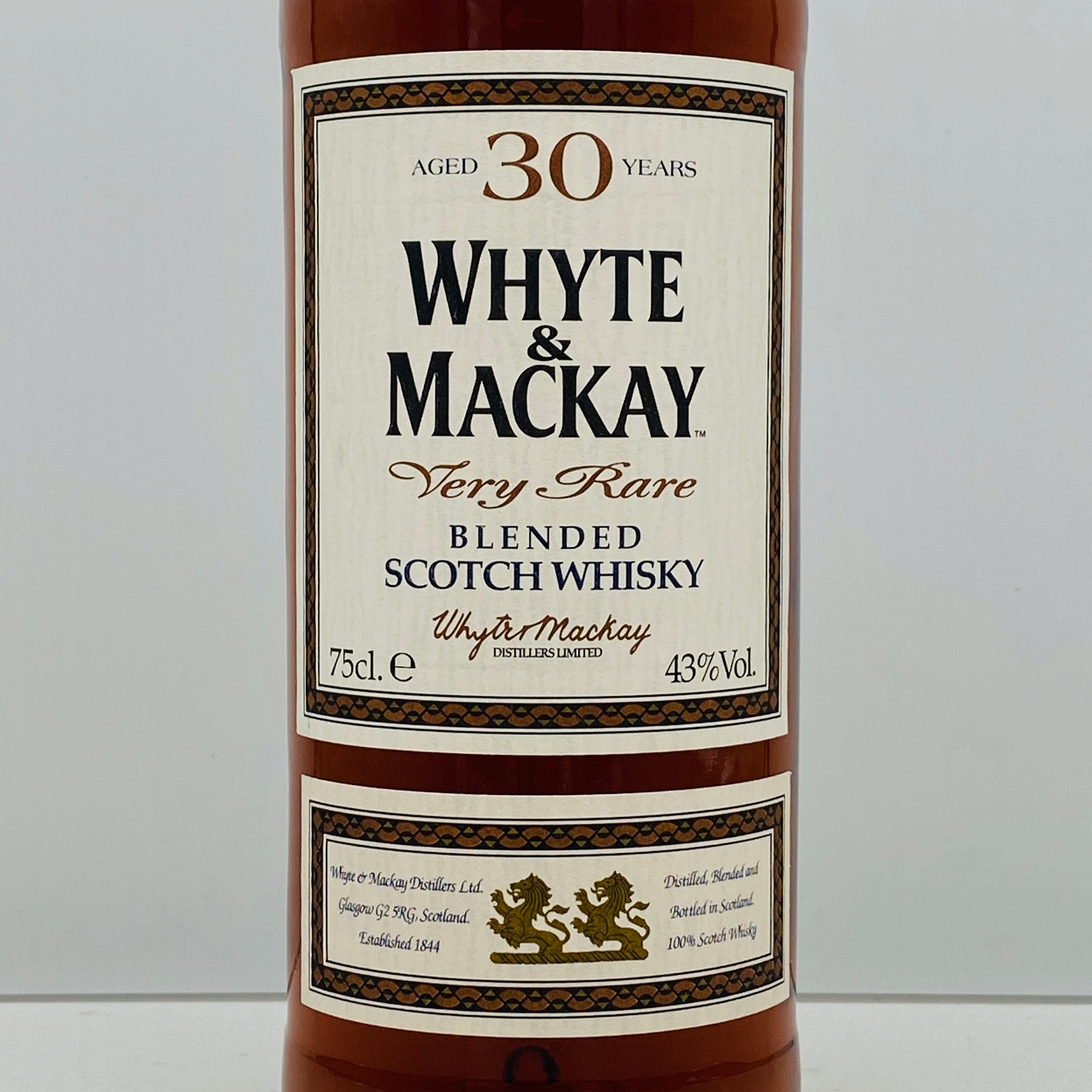 1990年代流通、ホワイトマッカイ（WHITE&MACKAY）30年、750ml, 43