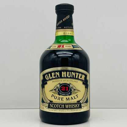 1990年代前半流通、グレンハンター（Glen Hunter）21年、ピュアモルト（PURE MALT）シェリー樽熟成原酒多用、700ml, 43% #113