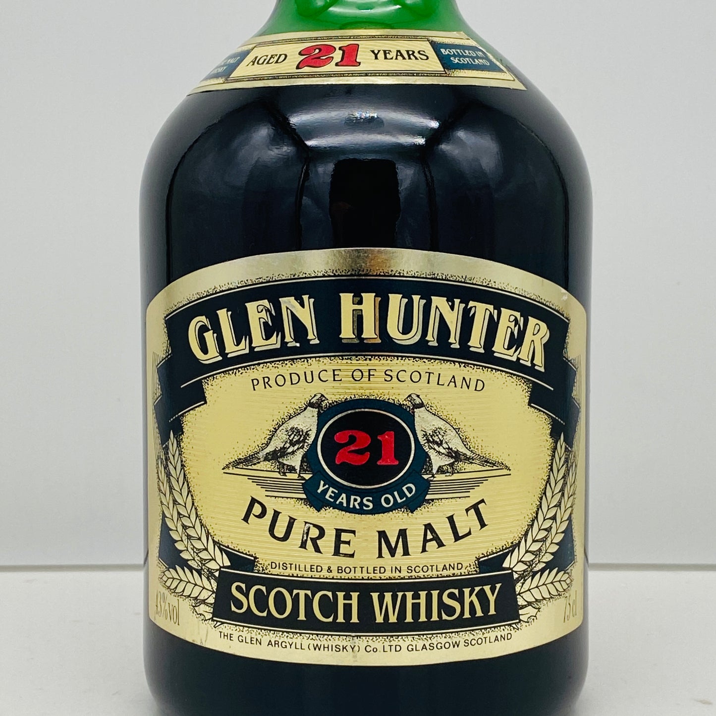 1990年代前半流通、グレンハンター（Glen Hunter）21年、ピュアモルト（PURE MALT）シェリー樽熟成原酒多用、700ml, 43% #113