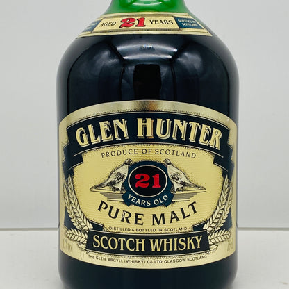 1990年代前半流通、グレンハンター（Glen Hunter）21年、ピュアモルト（PURE MALT）シェリー樽熟成原酒多用、700ml, 43% #113